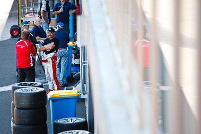 8-February-2013;Australia;Bathurst;Bathurst-12-Hour;Grand-Tourer;John-Bowe;Maranello-Motorsport;Mt-Panorama;NSW;New-South-Wales;Topshot;atmosphere;auto;endurance;motorsport;paddock;portrait;racing;telephoto