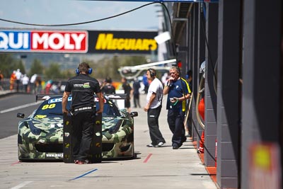 88;8-February-2013;88;Allan-Simonsen;Australia;Bathurst;Bathurst-12-Hour;Ferrari-458-Italia-GT3;Grand-Tourer;John-Bowe;Maranello-Motorsport;Mika-Salo;Mt-Panorama;NSW;New-South-Wales;Peter-Edwards;atmosphere;auto;endurance;motorsport;paddock;pitlane;racing;telephoto