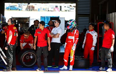 8-February-2013;Australia;Bathurst;Bathurst-12-Hour;Clearwater-Racing;Grand-Tourer;Matt-Griffin;Mt-Panorama;NSW;New-South-Wales;atmosphere;auto;crew;endurance;group;motorsport;paddock;pitlane;portrait;racing;team;telephoto