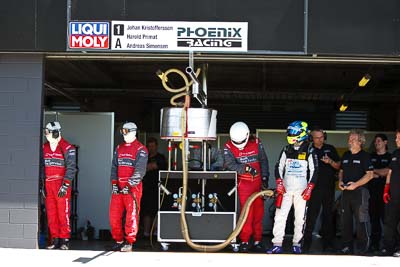 8-February-2013;Andreas-Simonsen;Australia;Bathurst;Bathurst-12-Hour;Grand-Tourer;Mt-Panorama;NSW;New-South-Wales;Phoenix-Racing;atmosphere;auto;crew;endurance;fuel-man;fuel-station;group;motorsport;paddock;pitlane;portrait;racing;team;telephoto