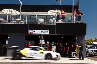 1;1;8-February-2013;Andreas-Simonsen;Audi-R8-LMS-Ultra;Australia;Bathurst;Bathurst-12-Hour;Grand-Tourer;Harold-Primat;Johan-Kristoffersson;Mt-Panorama;NSW;New-South-Wales;Phoenix-Racing;Topshot;atmosphere;auto;crew;endurance;group;mechanics;motion-blur;motorsport;paddock;pitlane;pitstop;racing;team;wide-angle