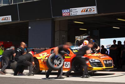 6;6;8-February-2013;Audi-R8-LMS;Australia;Bathurst;Bathurst-12-Hour;Craig-Lowndes;Grand-Tourer;Mt-Panorama;NSW;New-South-Wales;Rod-Salmon;Skwirk-Oneworld-Bar;Warren-Luff;atmosphere;auto;crew;endurance;group;mechanics;motion-blur;motorsport;paddock;pitlane;pitstop;racing;team;telephoto