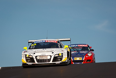 1;1;9-February-2013;Andreas-Simonsen;Audi-R8-LMS-Ultra;Australia;Bathurst;Bathurst-12-Hour;Grand-Tourer;Harold-Primat;Johan-Kristoffersson;Mt-Panorama;NSW;New-South-Wales;Phoenix-Racing;auto;endurance;motorsport;racing;sky;super-telephoto