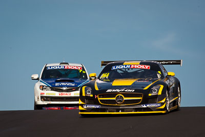 36;36;9-February-2013;Alexander-Roloff;Australia;Bathurst;Bathurst-12-Hour;Bernd-Schneider;Erebus-Motorsport;Erebus-Racing;Grand-Tourer;Mercedes‒Benz-SLS-AMG-GT3;Mt-Panorama;NSW;New-South-Wales;Thomas-Jaeger;Thomas-Jäger;auto;endurance;motorsport;racing;sky;super-telephoto