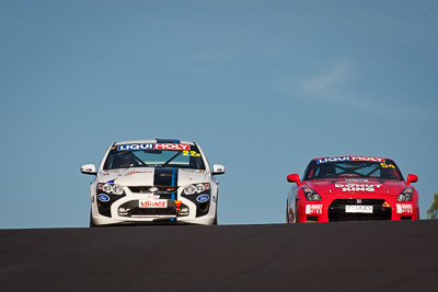 22;54;22;54;9-February-2013;Adam-Beechey;Australia;Bathurst;Bathurst-12-Hour;Brad-Goss;Donut-King;Ford-FG‒FPV-GT;Grand-Tourer;Mt-Panorama;NSW;New-South-Wales;Nissan-GT‒R;Peter-Leemhuis;Robinson-Racing-Developments;Steve-Cramp;Tony-Alford;Vin-Stenta;auto;endurance;motorsport;racing;sky;super-telephoto