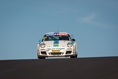 8;8;9-February-2013;Australia;Bathurst;Bathurst-12-Hour;Grand-Tourer;Kurt-Dujardyn;Level-Racing;Mt-Panorama;NSW;New-South-Wales;Olivier-Muytjens;Philippe-Broodcooren;Philippe-Richard;Porsche-911-GT3-Cup-997;auto;endurance;motorsport;racing;sky;super-telephoto