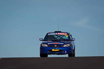 17;17;9-February-2013;Australia;Bathurst;Bathurst-12-Hour;Grand-Tourer;Lewis-Scott;Mt-Panorama;NSW;New-South-Wales;Stu-Owers;Subaru-Impreza-WRX-STI;Tony-Burrowes;auto;endurance;motorsport;racing;sky;super-telephoto