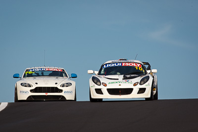 10;10;9-February-2013;Adam-Gowans;Australia;Bathurst;Bathurst-12-Hour;Chris-Lillington‒Price;Grand-Tourer;Lotus-Exige;Mark-OConnor;Mt-Panorama;NSW;New-South-Wales;Richard-Meins;Simply-Sports-Cars;auto;endurance;motorsport;racing;sky;super-telephoto