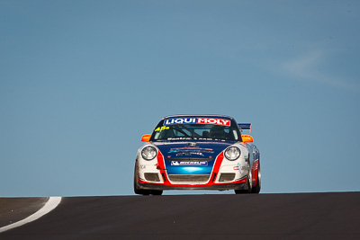 45;45;9-February-2013;Aaron-Zerefos;Australia;Barton-Mawer;Bathurst;Bathurst-12-Hour;Duvashen-Padayachee;Grand-Tourer;Indiran-Padayachee;Mt-Panorama;NSW;New-South-Wales;Porsche-911-GT3-Cup-997;Rentcorp-Forklifts;auto;endurance;motorsport;racing;sky;super-telephoto