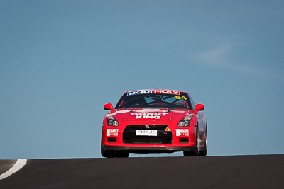 54;54;9-February-2013;Adam-Beechey;Australia;Bathurst;Bathurst-12-Hour;Donut-King;Grand-Tourer;Mt-Panorama;NSW;New-South-Wales;Nissan-GT‒R;Peter-Leemhuis;Tony-Alford;auto;endurance;motorsport;racing;sky;super-telephoto