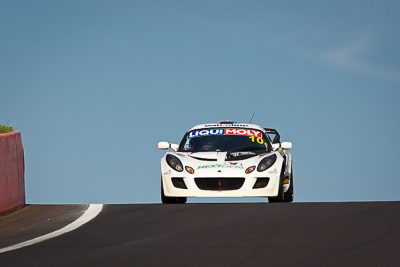 10;10;9-February-2013;Adam-Gowans;Australia;Bathurst;Bathurst-12-Hour;Chris-Lillington‒Price;Grand-Tourer;Lotus-Exige;Mark-OConnor;Mt-Panorama;NSW;New-South-Wales;Richard-Meins;Simply-Sports-Cars;auto;endurance;motorsport;racing;sky;super-telephoto