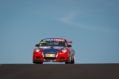 30;30;9-February-2013;Australia;Bathurst;Bathurst-12-Hour;Drew-Russell;Grand-Tourer;Hunter-Motorsports;Jonny-Reid;Mt-Panorama;NSW;New-South-Wales;Porsche-911-GT3-Cup-997;Steven-Johnson;auto;endurance;motorsport;racing;sky;super-telephoto