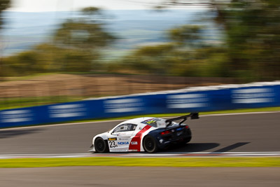 23;23;9-February-2013;Alain-Li;Audi-R8-LMS-Ultra;Australia;Bathurst;Bathurst-12-Hour;Brendon-Hartley;Grand-Tourer;Mark-Patterson;Mt-Panorama;NSW;New-South-Wales;The-Esses;United-Autosports;auto;endurance;motion-blur;motorsport;racing;telephoto