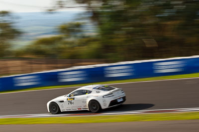 76;76;9-February-2013;Andreas-Baeneiger;Aston-Martin-Vantage-GT4;Australia;Bathurst;Bathurst-12-Hour;Chris-Porrit;Florian-Kaitelger;Grand-Tourer;Mt-Panorama;NSW;New-South-Wales;The-Esses;auto;endurance;motion-blur;motorsport;racing;telephoto