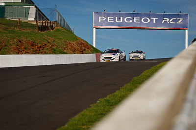 20;21;20;21;9-February-2013;Andrew-Jones;Australia;Bathurst;Bathurst-12-Hour;Bruce-Jouanny;David-Wall;Grand-Tourer;Mt-Panorama;NSW;New-South-Wales;Peugeot-RCZ-Cup;Stephane-Caillet-Bright;Team-Peugeot-RCZ;auto;endurance;motorsport;racing;telephoto