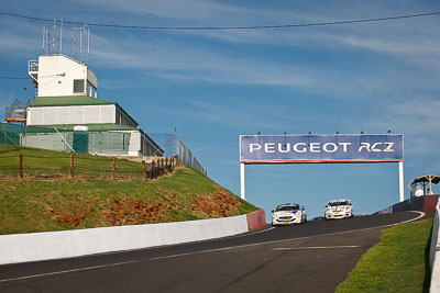 21;69;21;69;9-February-2013;Allan-Dippie;Andrew-Jones;Australia;Bathurst;Bathurst-12-Hour;Bruce-Jouanny;David-Wall;George-McFarlane;Grand-Tourer;Motorsport-Services;Mt-Panorama;NSW;New-South-Wales;Peugeot-RCZ-Cup;Porsche-911-GT3-Cup-997;Scott-ODonnell;Team-Peugeot-RCZ;auto;clouds;endurance;motorsport;racing;sky;telephoto