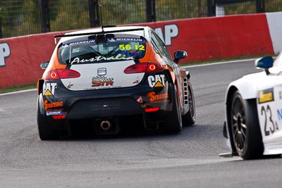 56;56;9-February-2013;Australia;Bathurst;Bathurst-12-Hour;Grand-Tourer;Kerry-Wade;Mark-Pilatti;Motorsport-Services;Mt-Panorama;NSW;New-South-Wales;Seat-Leon-Supercopa;Simon-Piauaninj;The-Esses;auto;endurance;motorsport;racing;super-telephoto