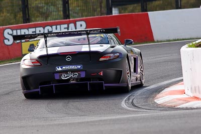 63;63;9-February-2013;Australia;Bathurst;Bathurst-12-Hour;Erebus-Motorsport;Erebus-Racing;Grand-Tourer;Lee-Holdsworth;Mercedes‒Benz-SLS-AMG-GT3;Mt-Panorama;NSW;New-South-Wales;Peter-Hackett;The-Esses;Tim-Slade;auto;endurance;motorsport;racing;super-telephoto