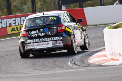 26;26;9-February-2013;Australia;BMW-130i;Bathurst;Bathurst-12-Hour;Daniel-Lewis;Daniel-Studdart;GWS-Personnel-Motorsport;Grand-Tourer;Jonathan-Venter;Mt-Panorama;NSW;New-South-Wales;The-Esses;auto;endurance;motorsport;racing;super-telephoto