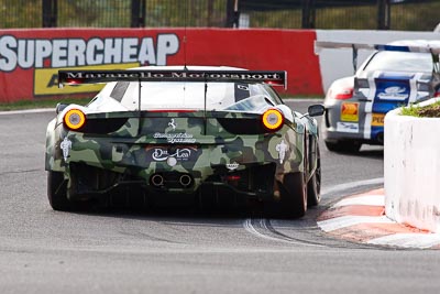 88;88;9-February-2013;Allan-Simonsen;Australia;Bathurst;Bathurst-12-Hour;Ferrari-458-Italia-GT3;Grand-Tourer;John-Bowe;Maranello-Motorsport;Mika-Salo;Mt-Panorama;NSW;New-South-Wales;Peter-Edwards;The-Esses;auto;endurance;motorsport;racing;super-telephoto