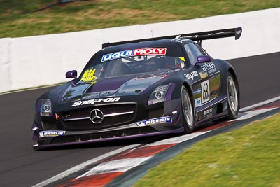 63;63;9-February-2013;Australia;Bathurst;Bathurst-12-Hour;Erebus-Motorsport;Erebus-Racing;Grand-Tourer;Lee-Holdsworth;Mercedes‒Benz-SLS-AMG-GT3;Mt-Panorama;NSW;New-South-Wales;Peter-Hackett;The-Esses;Tim-Slade;auto;endurance;motorsport;racing;super-telephoto