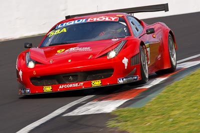 58;58;9-February-2013;AF-Corse;Australia;Bathurst;Bathurst-12-Hour;Ferrari-458-Italia-GT3;Grand-Tourer;Marco-Cioci;Michele-Rugolo;Mt-Panorama;NSW;New-South-Wales;Steve-Wyatt;The-Esses;auto;endurance;motorsport;racing;super-telephoto