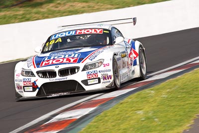 16;16;9-February-2013;Australia;BMW-Z4-GT3;Bathurst;Bathurst-12-Hour;Charles-Ng;Franz-Engstler;Grand-Tourer;John-Modystach;Kristian-Poulsen;LIQUI-MOLY-Team-Engstler;Mt-Panorama;NSW;New-South-Wales;The-Esses;auto;endurance;motorsport;racing;super-telephoto
