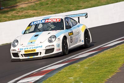 8;8;9-February-2013;Australia;Bathurst;Bathurst-12-Hour;Grand-Tourer;Kurt-Dujardyn;Level-Racing;Mt-Panorama;NSW;New-South-Wales;Olivier-Muytjens;Philippe-Broodcooren;Philippe-Richard;Porsche-911-GT3-Cup-997;The-Esses;auto;endurance;motorsport;racing;super-telephoto