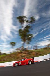 58;58;9-February-2013;AF-Corse;Australia;Bathurst;Bathurst-12-Hour;Ferrari-458-Italia-GT3;Grand-Tourer;Marco-Cioci;Michele-Rugolo;Mt-Panorama;NSW;New-South-Wales;Steve-Wyatt;The-Esses;auto;clouds;endurance;motion-blur;motorsport;racing;sky;wide-angle