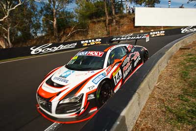 14;14;9-February-2013;Audi-R8-LMS;Australia;Bathurst;Bathurst-12-Hour;Grand-Tourer;James-Winslow;Mt-Panorama;NSW;New-South-Wales;Peter-Conroy;Peter-Conroy-Motorsport;Rob-Huff;The-Dipper;auto;endurance;motorsport;racing;wide-angle