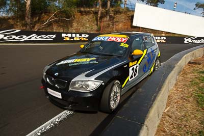 26;26;9-February-2013;Australia;BMW-130i;Bathurst;Bathurst-12-Hour;Daniel-Lewis;Daniel-Studdart;GWS-Personnel-Motorsport;Grand-Tourer;Jonathan-Venter;Mt-Panorama;NSW;New-South-Wales;The-Dipper;auto;endurance;motorsport;racing;wide-angle