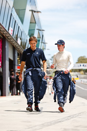 9-February-2013;Australia;Bathurst;Bathurst-12-Hour;Bruce-Jouanny;Grand-Tourer;Julien-Rueflin;Mt-Panorama;NSW;New-South-Wales;Team-Peugeot-RCZ;atmosphere;auto;endurance;motorsport;paddock;portrait;racing;telephoto