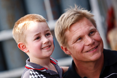 9-February-2013;Australia;Bathurst;Bathurst-12-Hour;Grand-Tourer;Maranello-Motorsport;Mika-Salo;Mt-Panorama;NSW;New-South-Wales;atmosphere;auto;child;endurance;kid;motorsport;paddock;pitlane;portrait;racing;telephoto