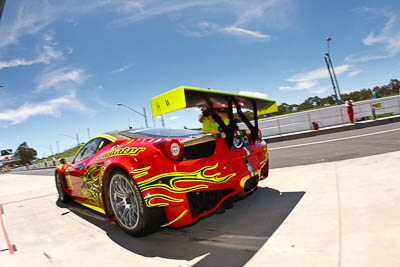 33;33;9-February-2013;Australia;Bathurst;Bathurst-12-Hour;Clearwater-Racing;Ferrari-458-Italia-GT3;Grand-Tourer;Mt-Panorama;NSW;New-South-Wales;atmosphere;auto;endurance;fisheye;motorsport;paddock;pitlane;racing