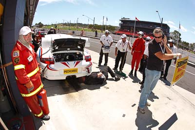 69;69;9-February-2013;Australia;Bathurst;Bathurst-12-Hour;Grand-Tourer;Motorsport-Services;Mt-Panorama;NSW;New-South-Wales;Porsche-911-GT3-Cup-997;atmosphere;auto;endurance;fisheye;motorsport;paddock;pitlane;racing
