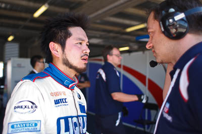 28mm;9-February-2013;Australia;Bathurst;Bathurst-12-Hour;Charles-Ng;Grand-Tourer;LIQUI-MOLY-Team-Engstler;Mt-Panorama;NSW;New-South-Wales;atmosphere;auto;endurance;motorsport;paddock;pitlane;portrait;racing