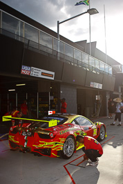 33;28mm;33;9-February-2013;Australia;Bathurst;Bathurst-12-Hour;Clearwater-Racing;Ferrari-458-Italia-GT3;Grand-Tourer;Mt-Panorama;NSW;New-South-Wales;atmosphere;auto;endurance;motorsport;paddock;pitlane;racing