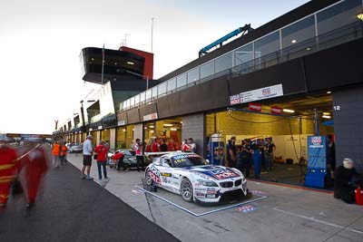 16;10-February-2013;16;Australia;BMW-Z4-GT3;Bathurst;Bathurst-12-Hour;Grand-Tourer;LIQUI-MOLY-Team-Engstler;Mt-Panorama;NSW;New-South-Wales;atmosphere;auto;endurance;morning;motorsport;pitlane;racing;sunrise;wide-angle