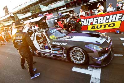 63;10-February-2013;63;Australia;Bathurst;Bathurst-12-Hour;Erebus-Motorsport;Erebus-Racing;Grand-Tourer;Lee-Holdsworth;Mercedes‒Benz-SLS-AMG-GT3;Mt-Panorama;NSW;New-South-Wales;Peter-Hackett;Tim-Slade;Topshot;auto;endurance;morning;motorsport;racing;sunrise;wide-angle