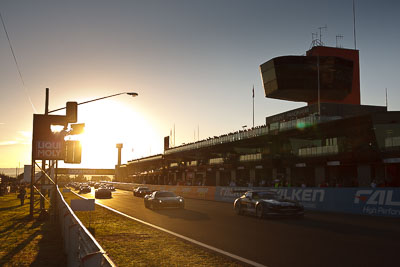 63;88;10-February-2013;63;88;Allan-Simonsen;Australia;Bathurst;Bathurst-12-Hour;Erebus-Motorsport;Erebus-Racing;Ferrari-458-Italia-GT3;Grand-Tourer;John-Bowe;Lee-Holdsworth;Maranello-Motorsport;Mercedes‒Benz-SLS-AMG-GT3;Mika-Salo;Mt-Panorama;NSW;New-South-Wales;Peter-Edwards;Peter-Hackett;Tim-Slade;auto;backlight;endurance;morning;motorsport;racing;sky;sun;sunrise;wide-angle