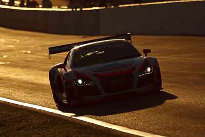 14;10-February-2013;14;Audi-R8-LMS;Australia;Bathurst;Bathurst-12-Hour;Grand-Tourer;James-Winslow;Mt-Panorama;NSW;New-South-Wales;Peter-Conroy;Peter-Conroy-Motorsport;Rob-Huff;auto;backlight;endurance;morning;motorsport;racing;sunrise;super-telephoto