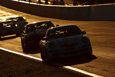 69;10-February-2013;69;Allan-Dippie;Australia;Bathurst;Bathurst-12-Hour;George-McFarlane;Grand-Tourer;Motorsport-Services;Mt-Panorama;NSW;New-South-Wales;Porsche-911-GT3-Cup-997;Scott-ODonnell;auto;backlight;endurance;morning;motorsport;racing;sunrise;super-telephoto