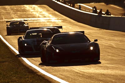 58;10-February-2013;58;AF-Corse;Australia;Bathurst;Bathurst-12-Hour;Ferrari-458-Italia-GT3;Grand-Tourer;Marco-Cioci;Michele-Rugolo;Mt-Panorama;NSW;New-South-Wales;Steve-Wyatt;auto;backlight;endurance;morning;motorsport;racing;sunrise;super-telephoto