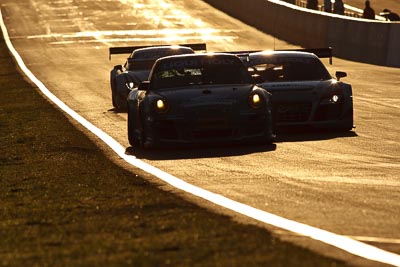 12;10-February-2013;12;Alex-Davison;Australia;Bathurst;Bathurst-12-Hour;Competition-Motorsports;David-Calvert‒Jones;Grand-Tourer;James-Davison;Mt-Panorama;NSW;New-South-Wales;Porsche-911-GT3-Cup-997;auto;backlight;endurance;morning;motorsport;racing;sunrise;super-telephoto