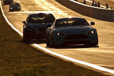 76;10-February-2013;76;Andreas-Baeneiger;Aston-Martin-Vantage-GT4;Australia;Bathurst;Bathurst-12-Hour;Chris-Porrit;Florian-Kaitelger;Grand-Tourer;Mt-Panorama;NSW;New-South-Wales;auto;backlight;endurance;morning;motorsport;racing;sunrise;super-telephoto