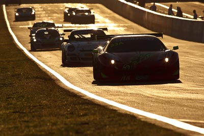 33;10-February-2013;33;Australia;Bathurst;Bathurst-12-Hour;Clearwater-Racing;Craig-Baird;Ferrari-458-Italia-GT3;Grand-Tourer;Matt-Griffin;Mok-Weng-Sun;Mt-Panorama;NSW;New-South-Wales;auto;backlight;endurance;morning;motorsport;racing;sunrise;super-telephoto