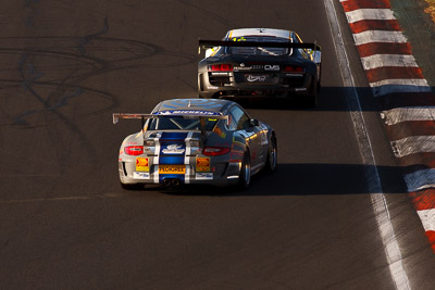 1;1;10-February-2013;Andreas-Simonsen;Audi-R8-LMS-Ultra;Australia;Bathurst;Bathurst-12-Hour;Grand-Tourer;Harold-Primat;Hell-Corner;Johan-Kristoffersson;Mt-Panorama;NSW;New-South-Wales;Phoenix-Racing;auto;endurance;morning;motorsport;racing;super-telephoto