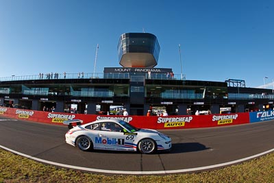 69;10-February-2013;69;Allan-Dippie;Australia;Bathurst;Bathurst-12-Hour;George-McFarlane;Grand-Tourer;Motorsport-Services;Mt-Panorama;NSW;New-South-Wales;Porsche-911-GT3-Cup-997;Scott-ODonnell;auto;building;endurance;fisheye;motorsport;racing;sky