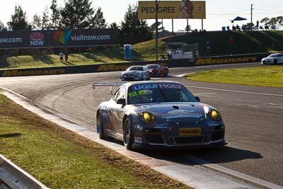 12;10-February-2013;12;Alex-Davison;Australia;Bathurst;Bathurst-12-Hour;Competition-Motorsports;David-Calvert‒Jones;Grand-Tourer;James-Davison;Mt-Panorama;Murrays-Corner;NSW;New-South-Wales;Porsche-911-GT3-Cup-997;auto;endurance;motorsport;racing;telephoto