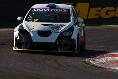 56;10-February-2013;56;Australia;Bathurst;Bathurst-12-Hour;Grand-Tourer;Kerry-Wade;Mark-Pilatti;Motorsport-Services;Mt-Panorama;Murrays-Corner;NSW;New-South-Wales;Seat-Leon-Supercopa;Simon-Piauaninj;auto;endurance;motorsport;racing;super-telephoto